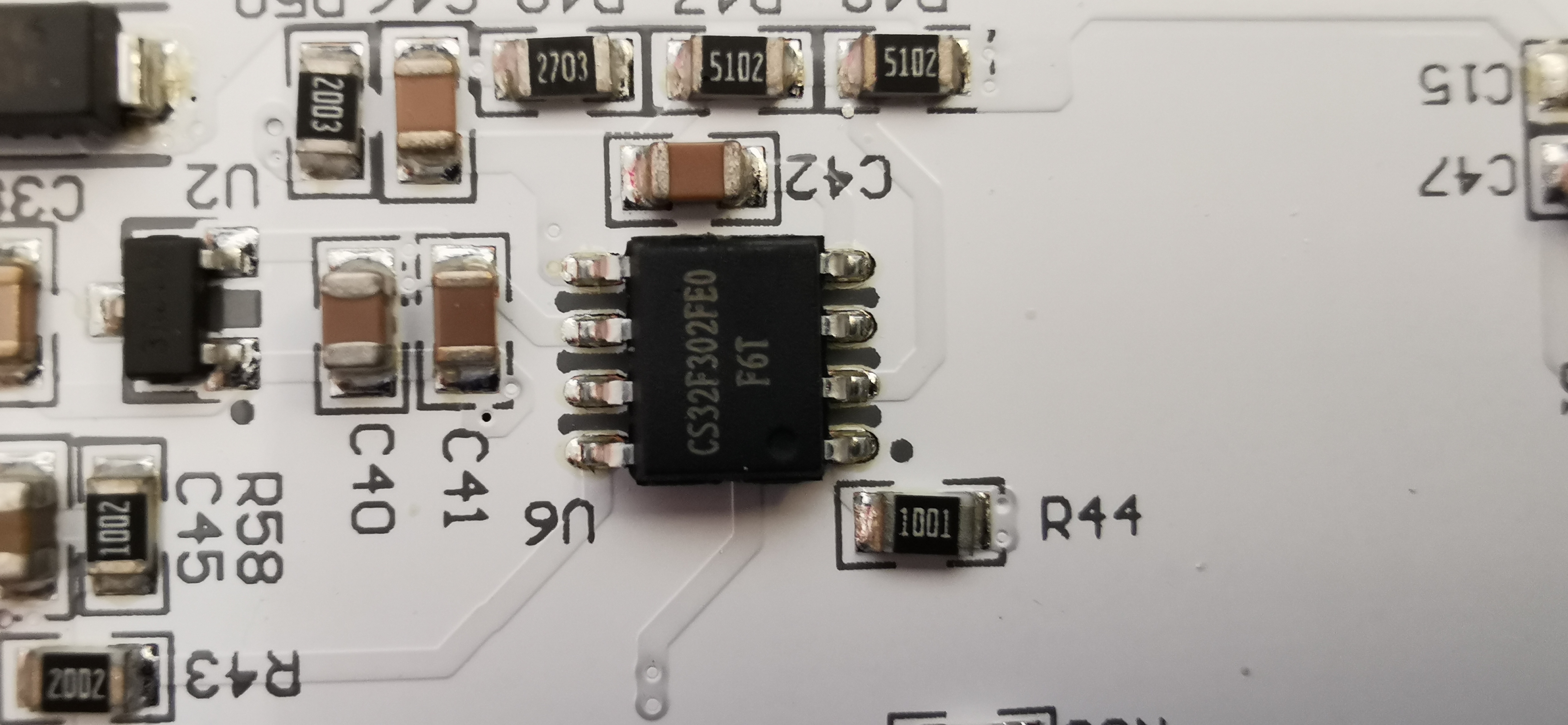 Nahaufnahme des CS32F302FE0